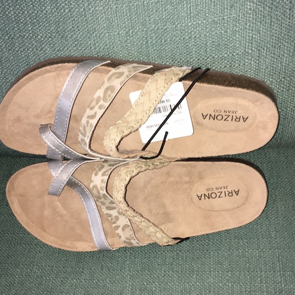 Arizona Jean Co-NWT-Woman’s Slip on Footbed Sandals-Size 10 Medium - Picture 8 of 13